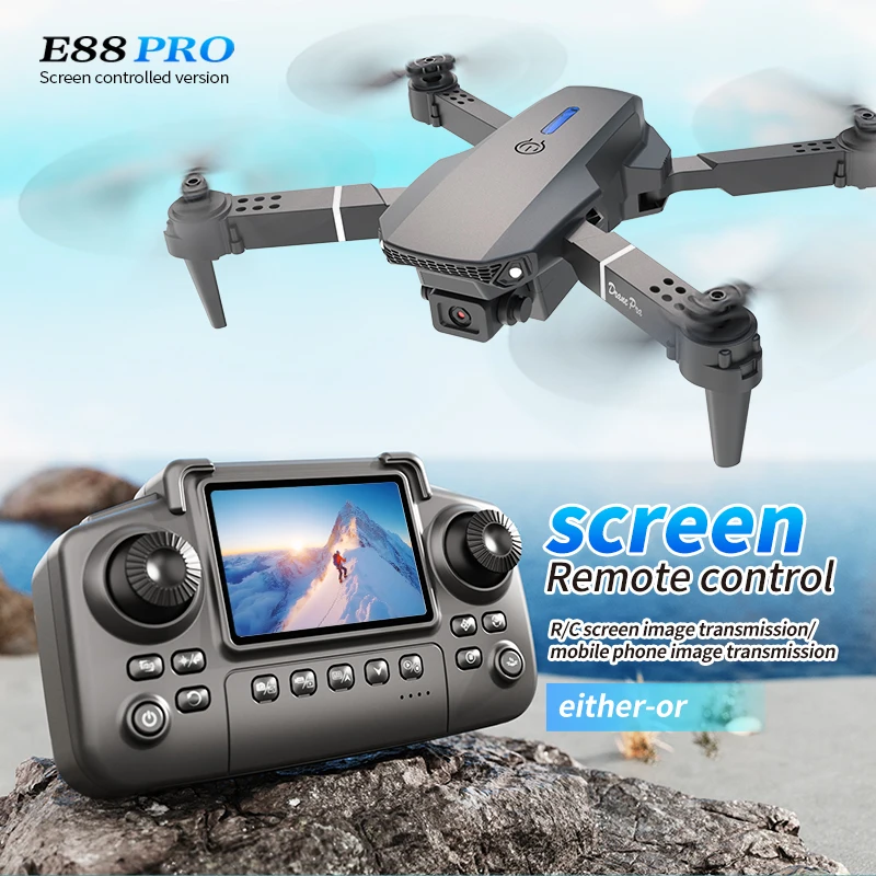 Drone Photogrammetry - Professional E88 PRO Drone with Screen
