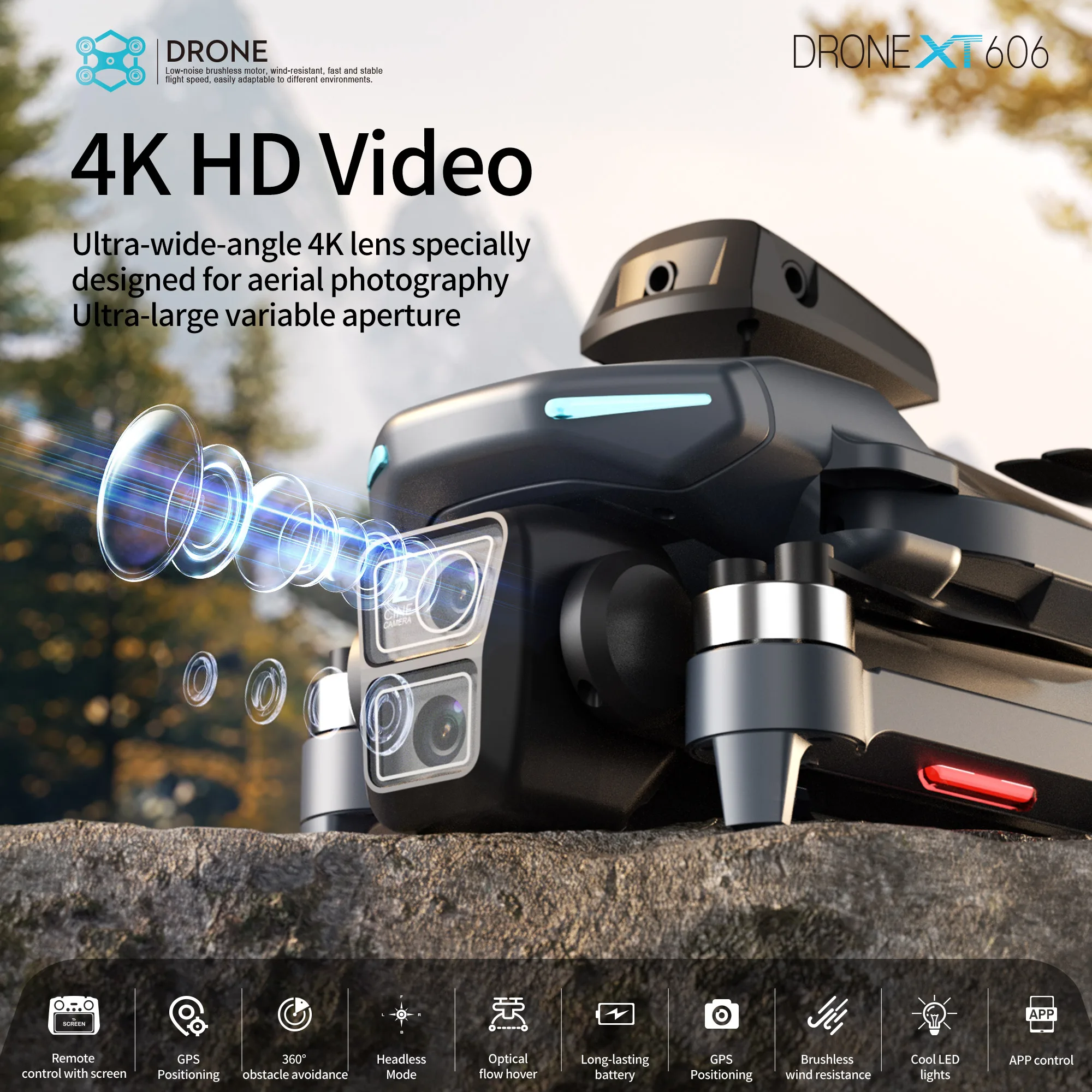 Original XT606 MAX GPS Drone 4 - Drone Photogrammetry ulasan dan harga