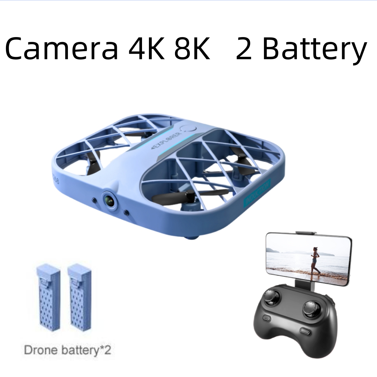 JJRC H107 FPV RC Drone with 2  - Drone Lidar ulasan dan harga